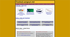 Desktop Screenshot of freebsd.vangeyn.net